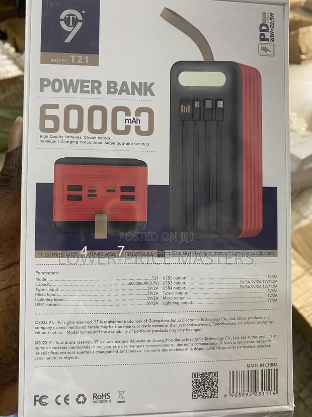60,000 Mah 9T Powerful Powerbank · Photo 2