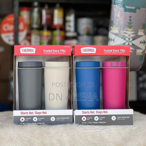 THERMOS Travel Tumblers 2-Pack Stainless Steel · Photo 1