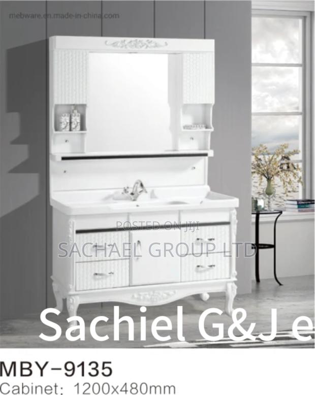 Standing Washroom Cabinets Mirror 80cm · Photo 4