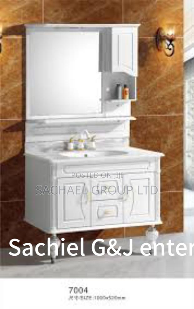 Standing Washroom Cabinets Mirror 80cm · Photo 3