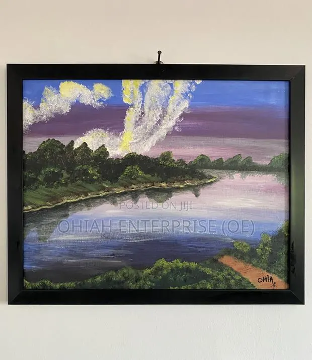 Hand-Painted River-Side Art for Sale · Photo 1