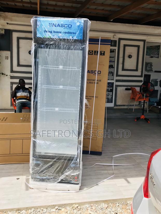 Display Singledoor Nasco Glass Nasfl400-1dr White Fridge · Photo 1