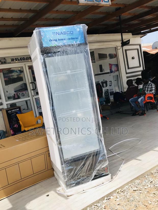White Glass Display Singledoor Nasco Nasfl400-1dr Fridge · Photo 1