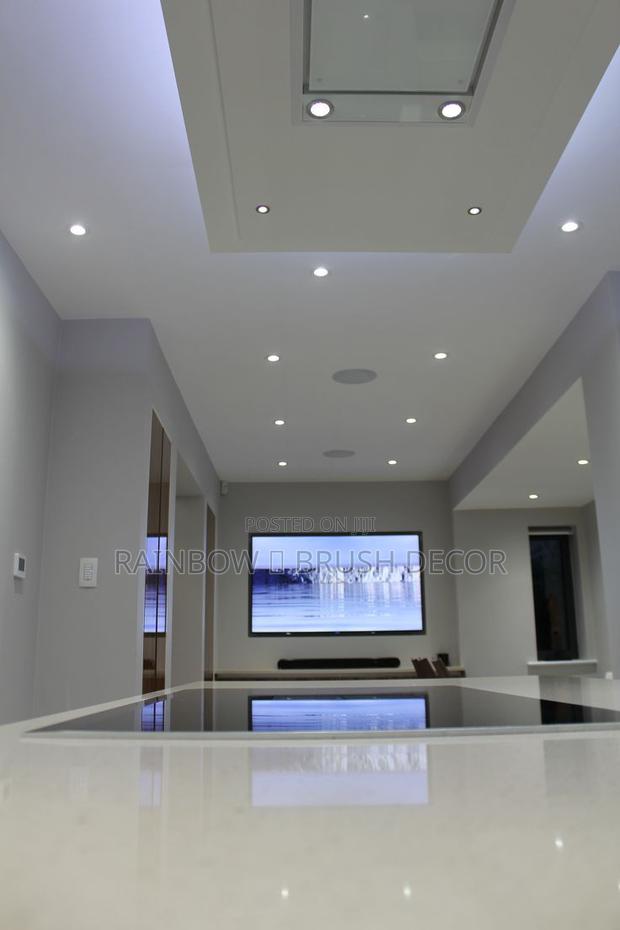 Plasterboard With Aluminum Profile Led Lights Design · Photo 4
