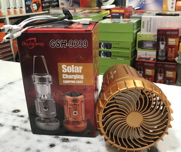 Camping Rechargeable And Solar Light With Fan · Photo 1