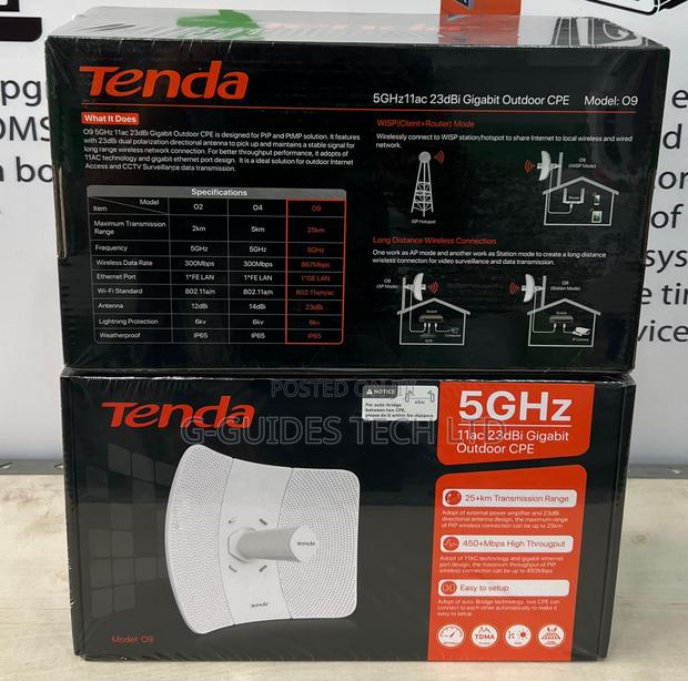 TENDA 5ghz 11ac 23dbi Gigabit Outdoor CPE · Photo 2
