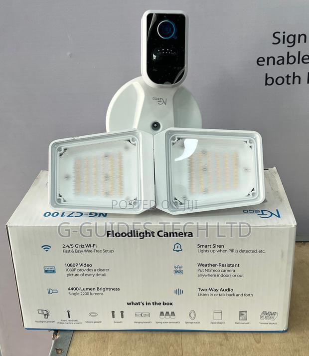 Ngteco WIFI Outdoor Security Floodlight Camera With PIR · Photo 5
