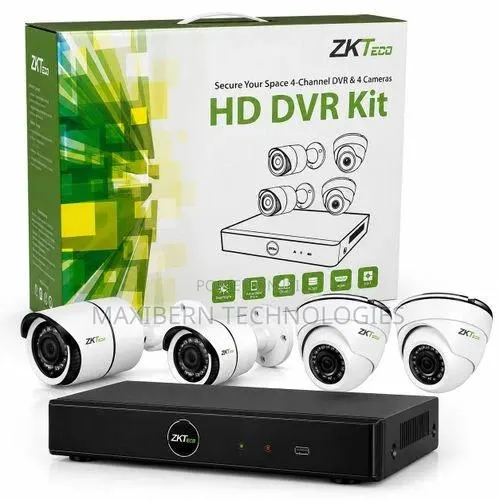 ZKTeco 4-Channel HD DVR CCTV Camera Kit With 4 Cameras · Photo 1