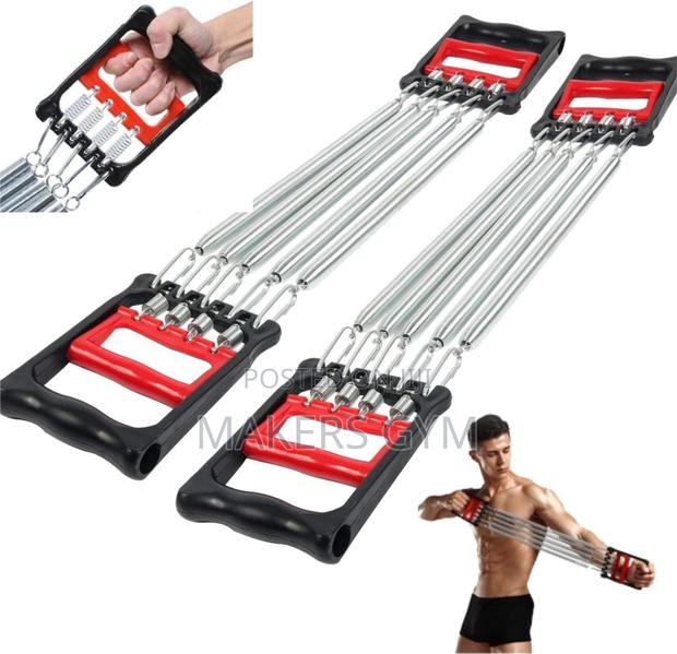Chest Expander Upper Body Puller 5 Resistance Steel · Photo 1