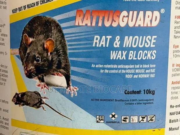 RATTUSGUARD Rodent Bait - Rat Mouse Wax Blocks (1kg) · Photo 1
