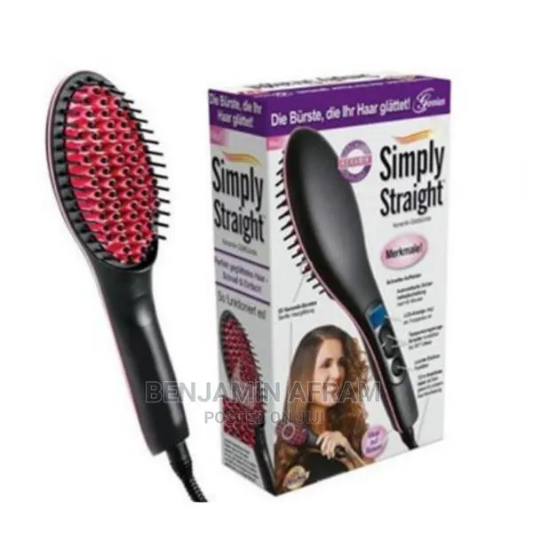 Electrical Heat Hair Brush Straightener · Photo 1