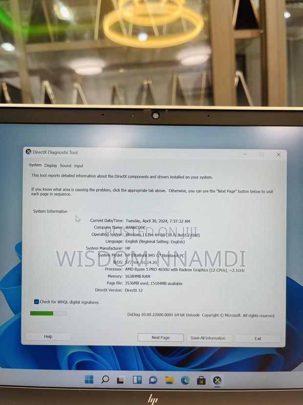 Laptop HP EliteBook 845 G7 16GB AMD Ryzen SSD 256GB · Photo 3