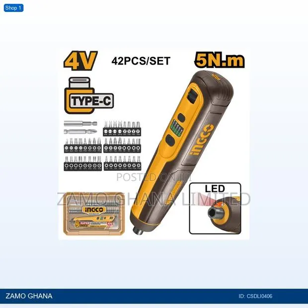 Lithiumion Cordless Screwdriver 4v - Csdli0406 · Photo 1