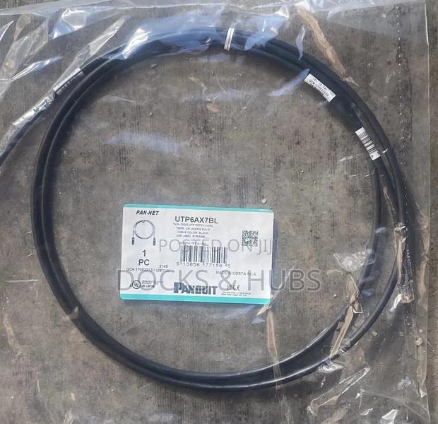 Panduit Patch Cord 24 Awg||Cat. 6a Rj45 7 Ft.||Utp6a14bl · Photo 1