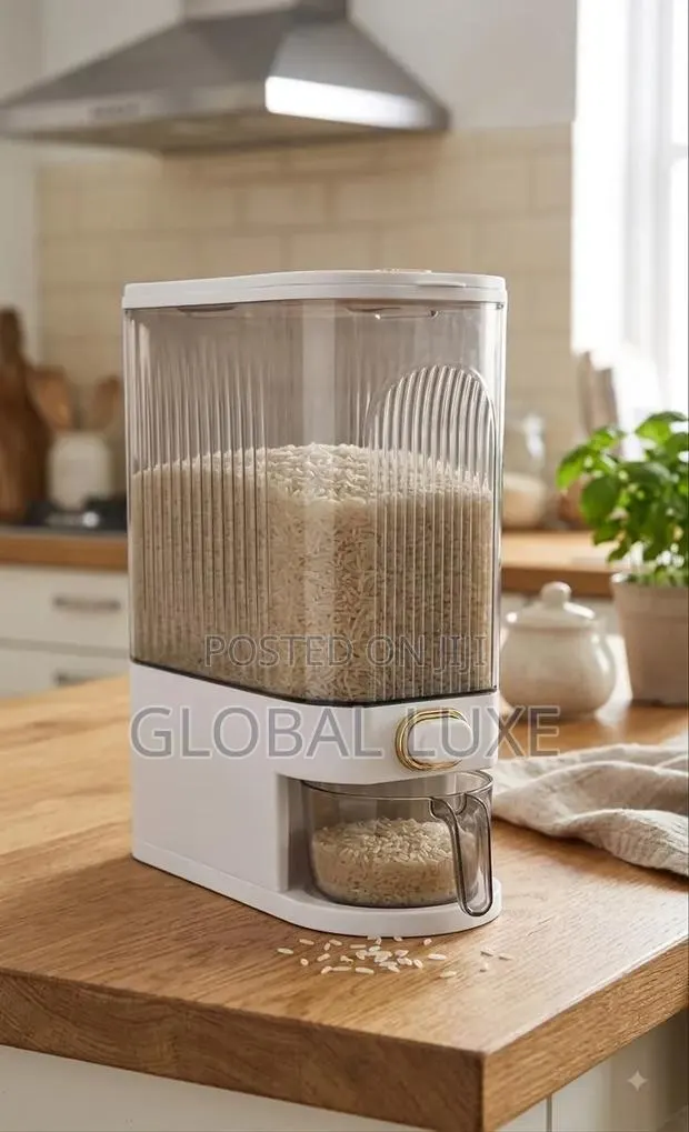 Rice Dispenser – Automatic Rice Storage Dispensing Container · Photo 1