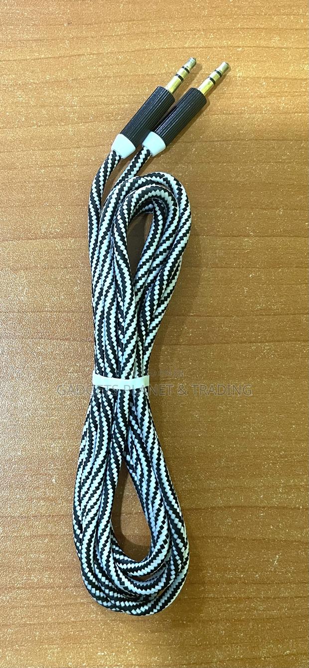 Aux Cable Jack to Jack Pin to Pin Mesh Cable | 1.8m · Photo 1