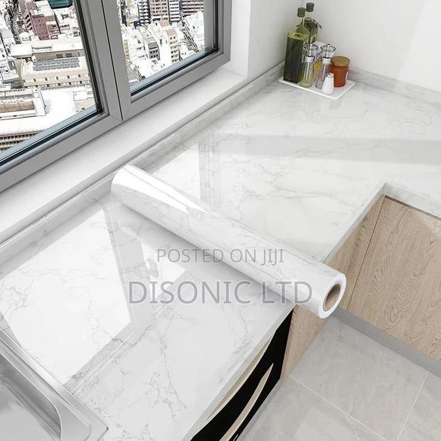Self Adhesive Water And Fire Proof Marble Wall Sticker · Photo 1
