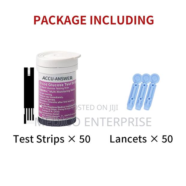 Accu Answer Blood Glucose Test Strips · Photo 1