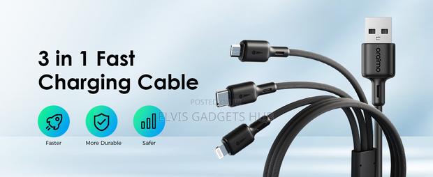 Oraimo 60w 3-in-1 Fast Charging Cable · Photo 2