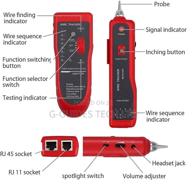 Network Cable Tester, Wire Tracker, Rj11/Rj45 Network Tester · Photo 2