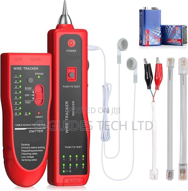 Network Cable Tester, Wire Tracker, Rj11/Rj45 Network Tester · Photo 1