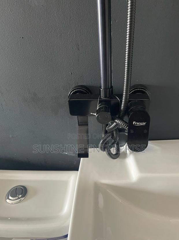 All Black Frencia Bathroom Shower · Photo 2