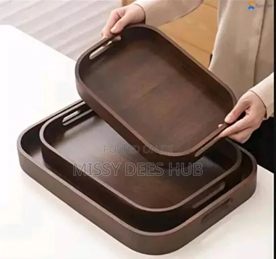 3pcs Wooden Serving Tray · Photo 1