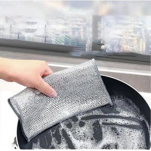 Sliver Wire Scrubbing Cloth (4pcs) · Photo 1