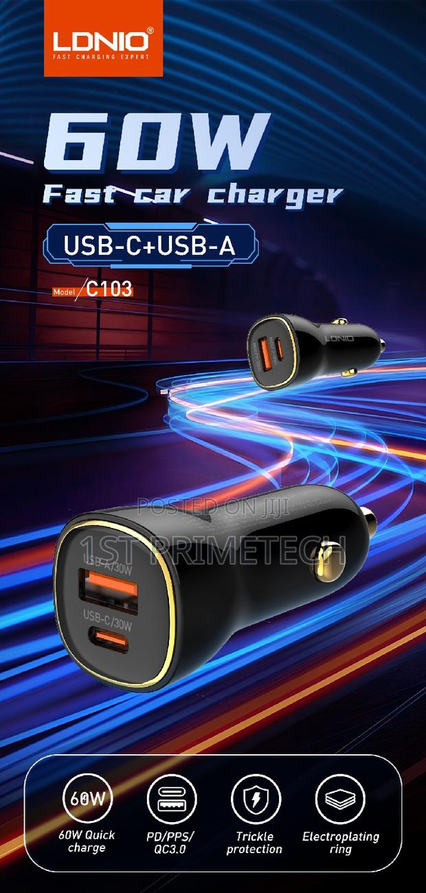 Ldnio Pd30w+Qc30w Type-C Car Charger ( · Photo 4