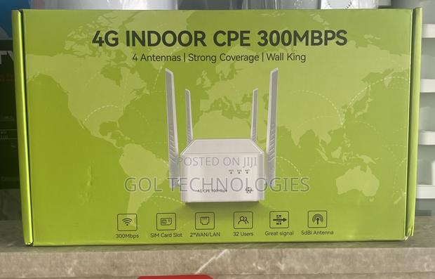 4G Indoor Sim Router 4 Antennas/Strong Coverage/Wall King · Photo 1