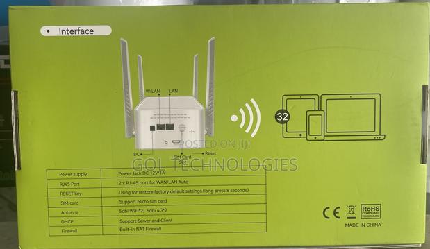4G Indoor Sim Router 4 Antennas/Strong Coverage/Wall King · Photo 3