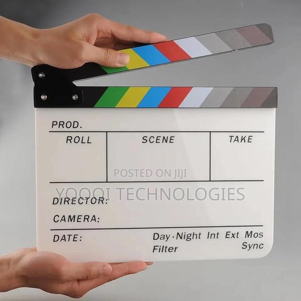 Acrylic Professional Clapperboard for Movie Action Scene · Photo 1