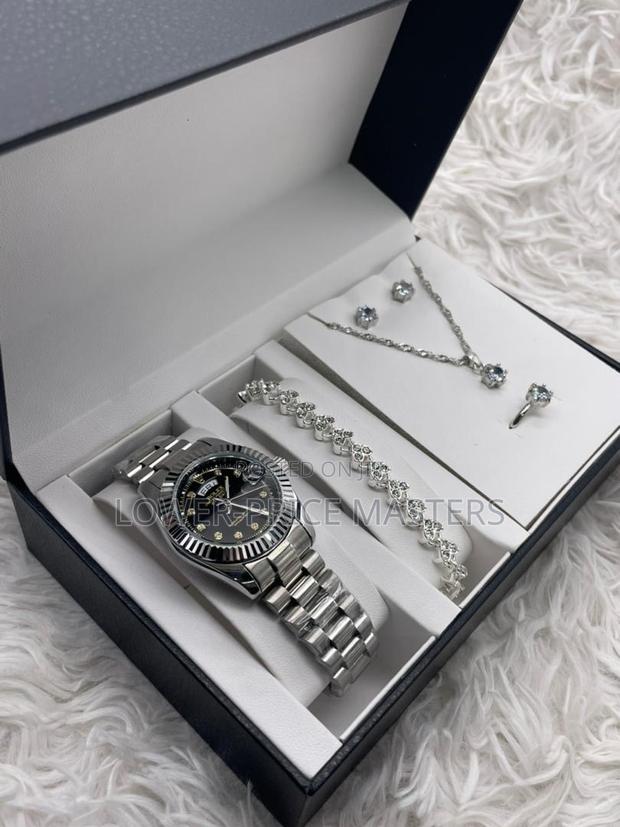 Quality Chain Rolex Watch With Ladies Jewellery Complete Set · Photo 2
