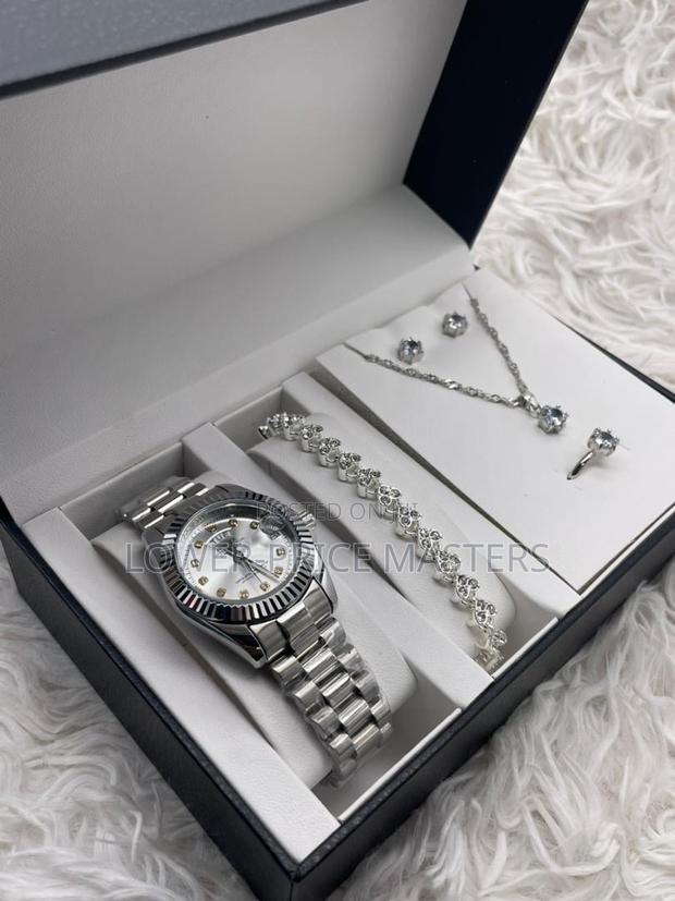 Quality Chain Rolex Watch With Ladies Jewellery Complete Set · Photo 3