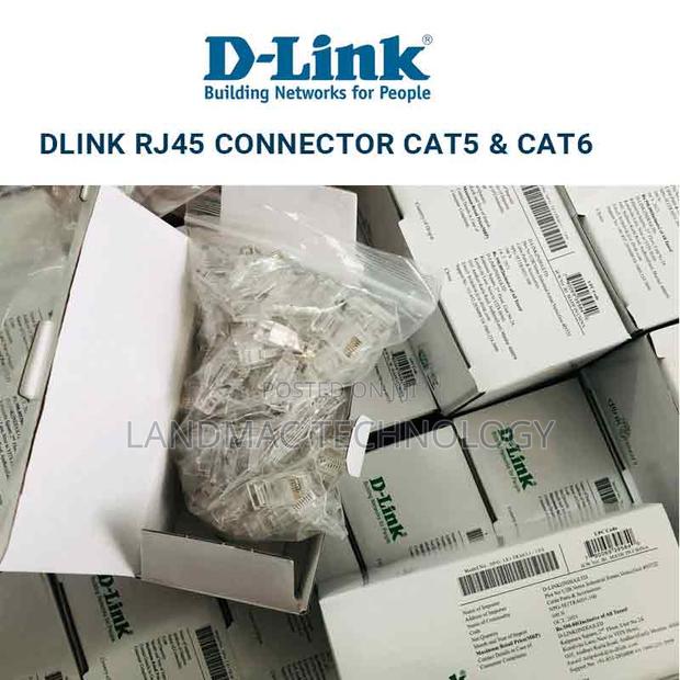 RJ45 CAT 6 Connectors - 100 Pieces · Photo 1