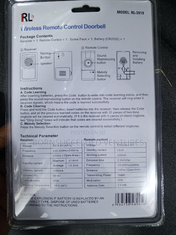 Professional Wireless Door Bell · Photo 2