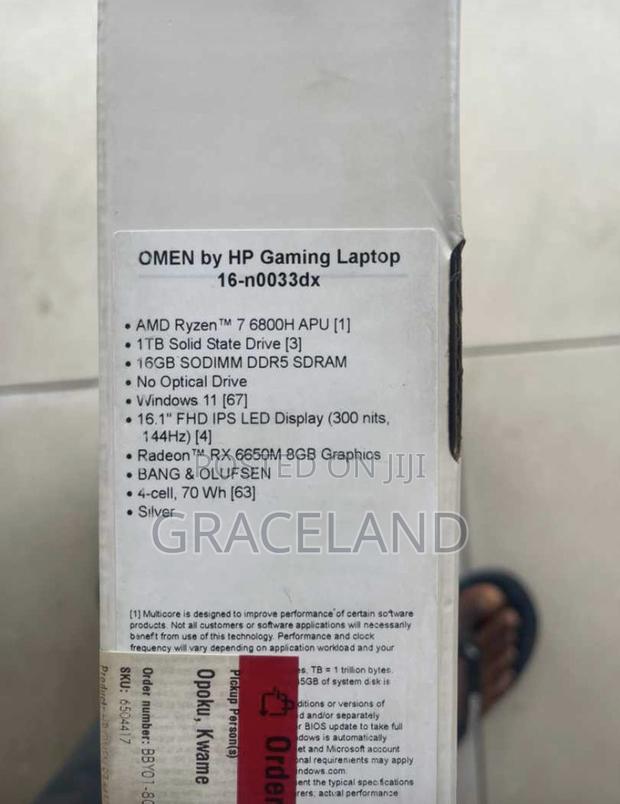 New Laptop HP Omen 16 16GB AMD Ryzen 7 SSD 1T · Photo 4