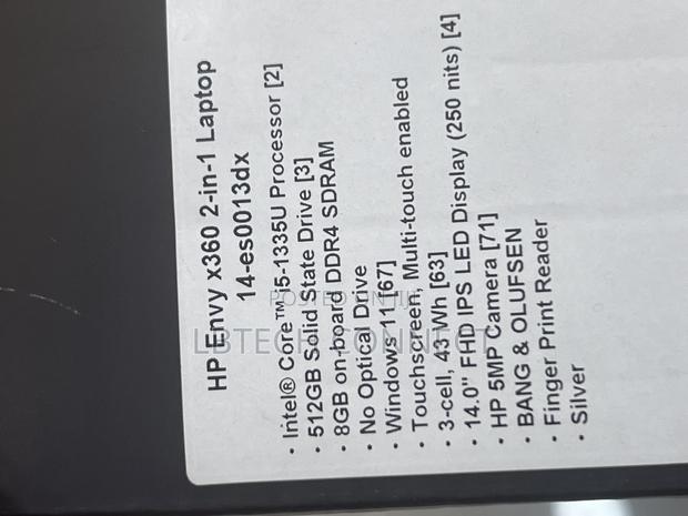 New Laptop HP Envy 14 8GB Intel Core i5 SSD 512GB · Photo 3