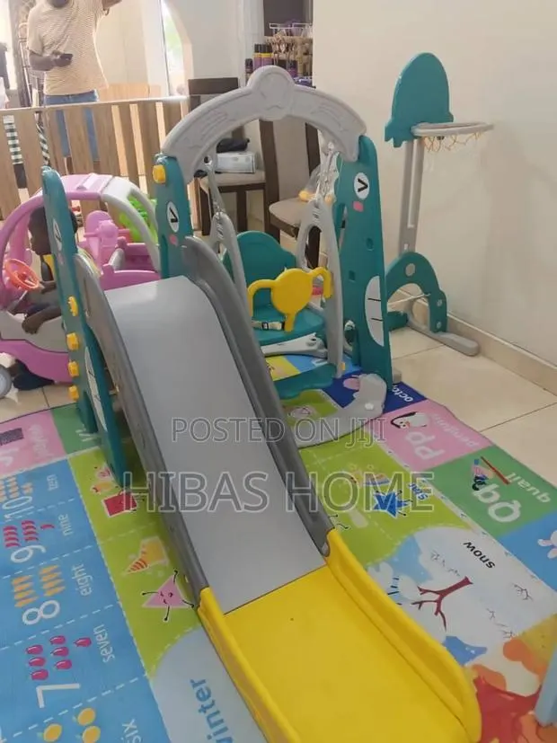 5in1 Toddler Swing Slide With Basket Ball,Hockey 192*162*118cm · Photo 1
