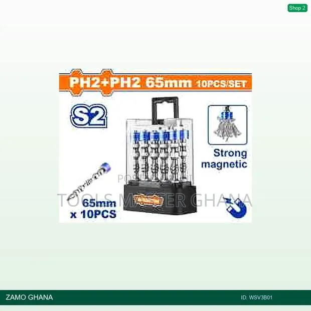 Strong Magnetic Screwdriver Bits - Wsv3b01 · Photo 1