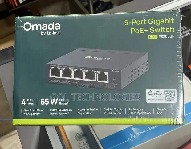 Tp- Link Omada Es205gp Agile 5-Port Gigabit Poe+ Switch · Photo 1