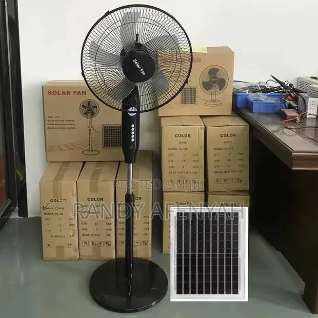 Solar Rechargeable Fan · Photo 1
