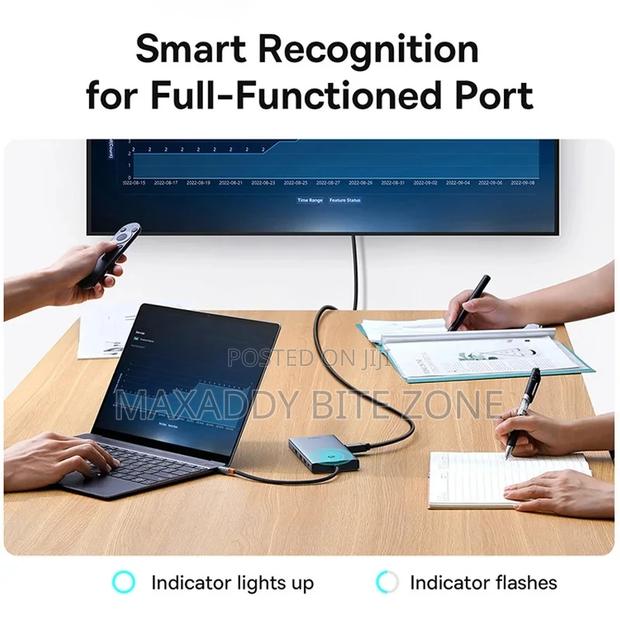 Baseus Usb Type C To Hdmi-compatible Hub Adapter 13-in-1 · Photo 4