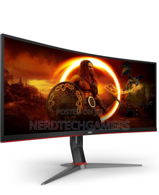 AOC CU34G2X 34" Curved Frameless Immersive Gaming Monitor, · Photo 1