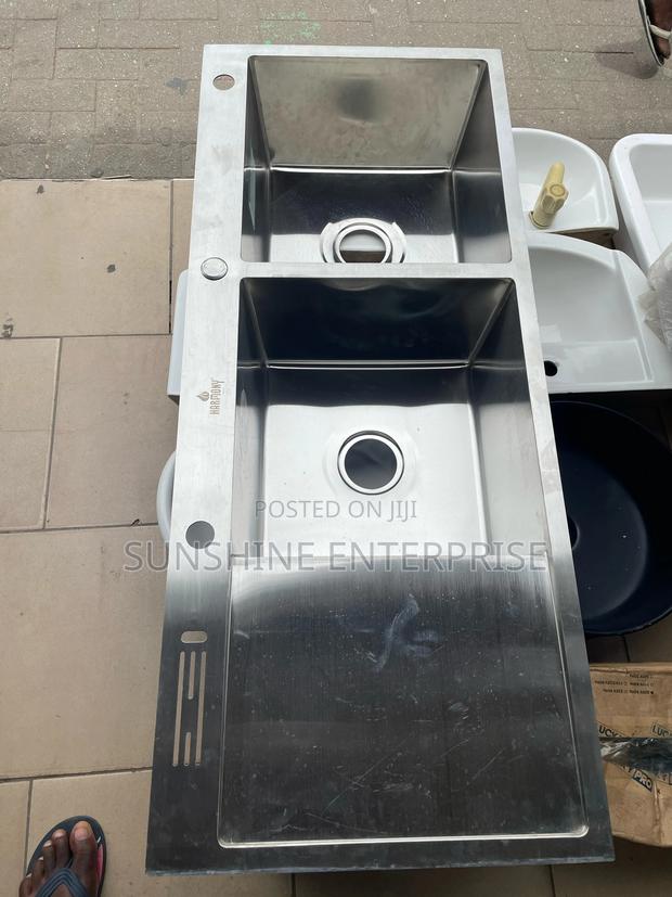 Stainless Deep Double Bowls Kitchen Sink · Photo 1