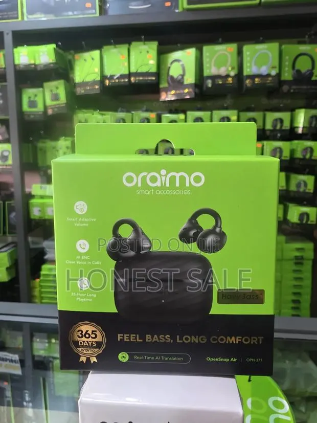 Oraimo OpenSnap Air Open-Ear True Wireless Earbuds