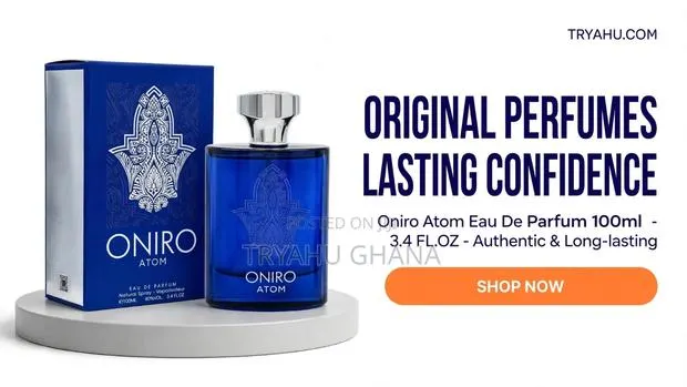 Shop Original Oniro Atom 100ml Eau De Parfum in Ghana at Tryahu · Photo 1