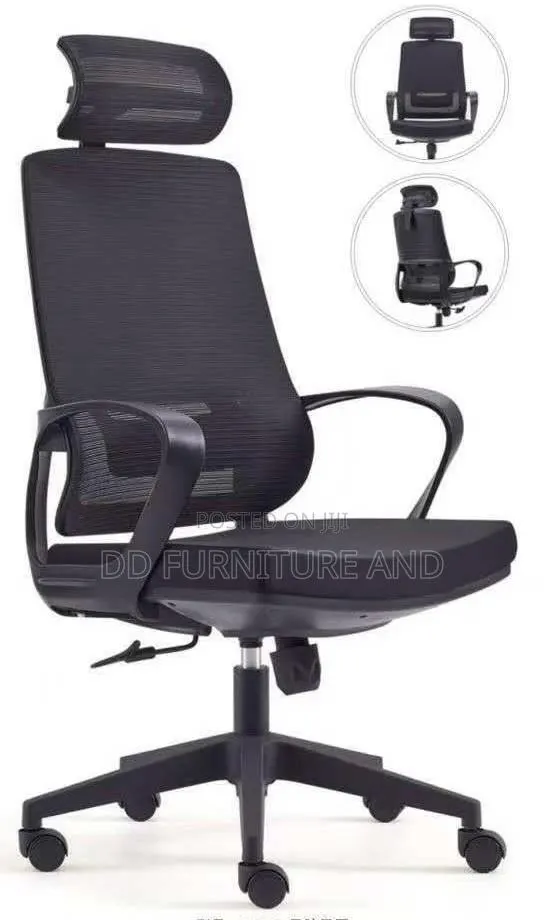 Black Armrests Mesh Office Chair · Photo 1