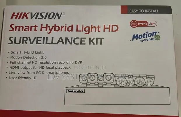 CCTV Kit Dsj142i/7208hghi-F1/N+4+4cam8-Ch H.264 1 Mp Bullet Turret Kit · Photo 1