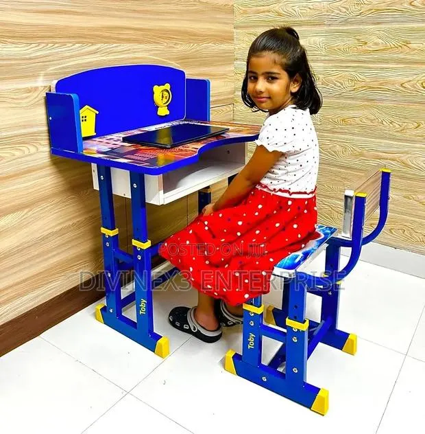Adjustable Kids Study Table Chair Set · Photo 1